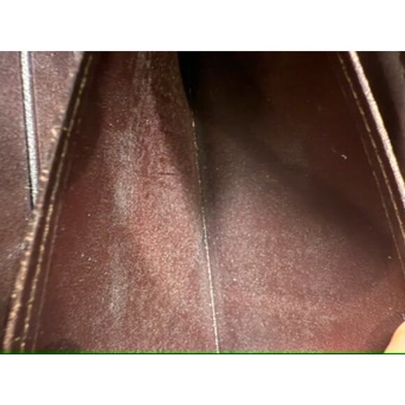 LOUIS VUITTON Merlot Monogram Patton Leather Zip Continental Wallet*purple EUC - Picture 14 of 15